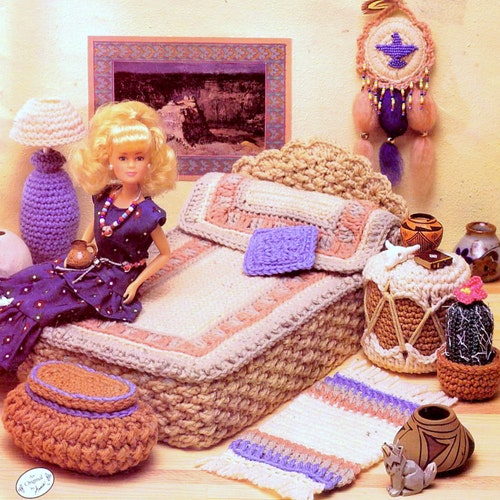 Vintage Crochet Pattern PDF Fashion Doll Home Decor Barbie Etsy
