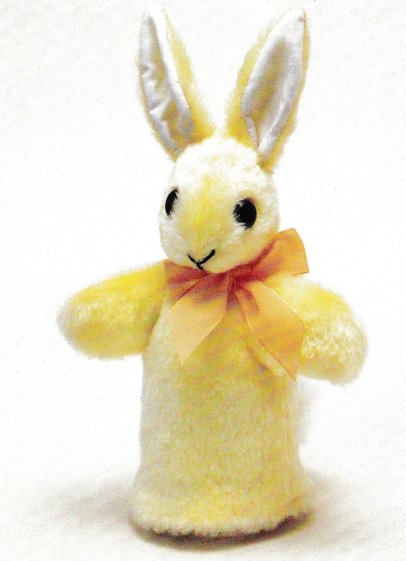Vintage Craft Sewing Pattern Easter Bunny Hand Glove Puppet Etsy