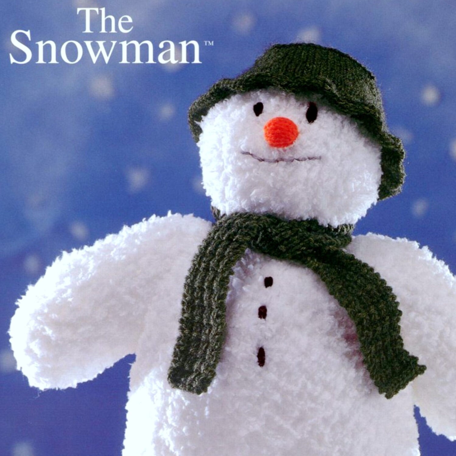 Vintage  Retro Knitting Pattern PDF   The Snowman Soft Toy Christmas