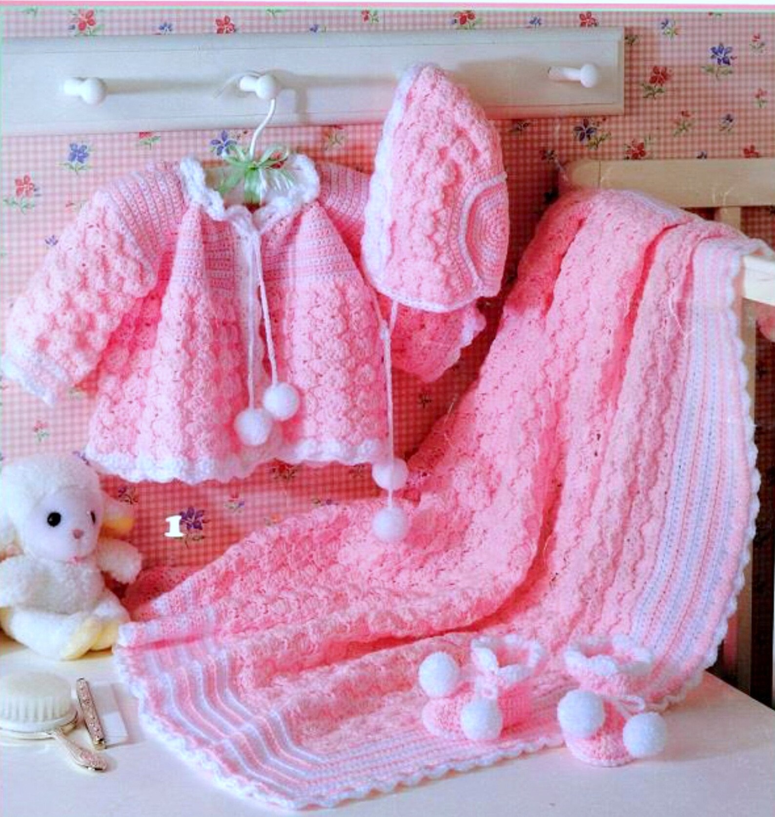 Vintage Crochet Pattern 4 Baby Layettes Matinee Jacket Etsy