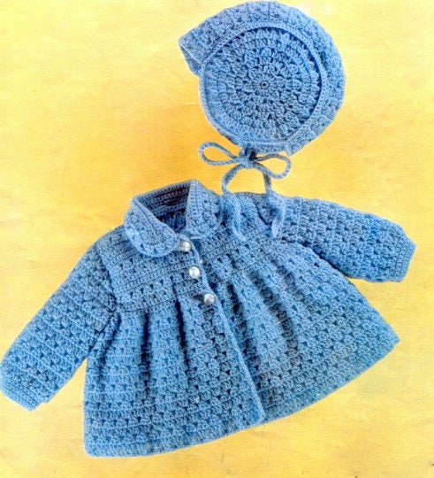 Crochet matinee jacket pattern sale