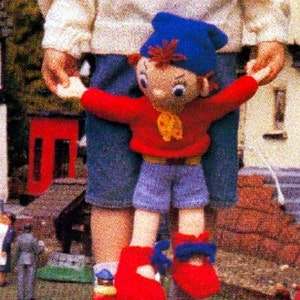 RETIREMENT SALE *** Vintage Knitting Pattern PDF Noddy Big Ears Mr Plod Policeman Soft Toy and Sweaters