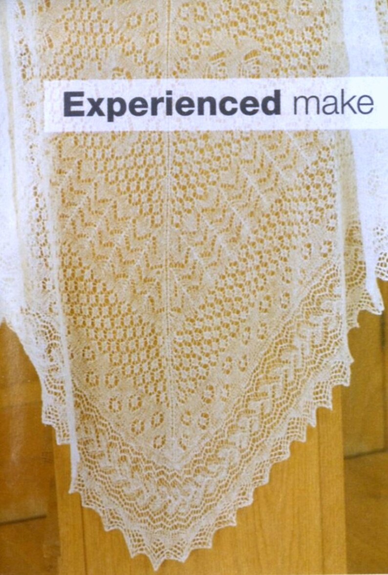 Knitting Pattern Heirloom Shetland Lace Shawl Vintage Blanket Etsy