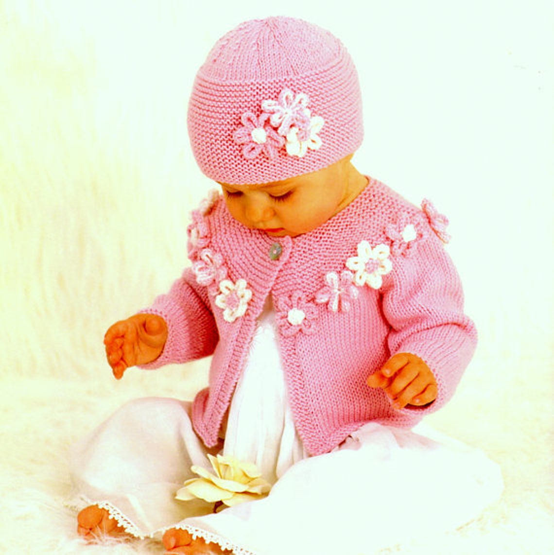 Vintage Knitting Pattern PDF Baby and Childrens Cardigan Etsy UK