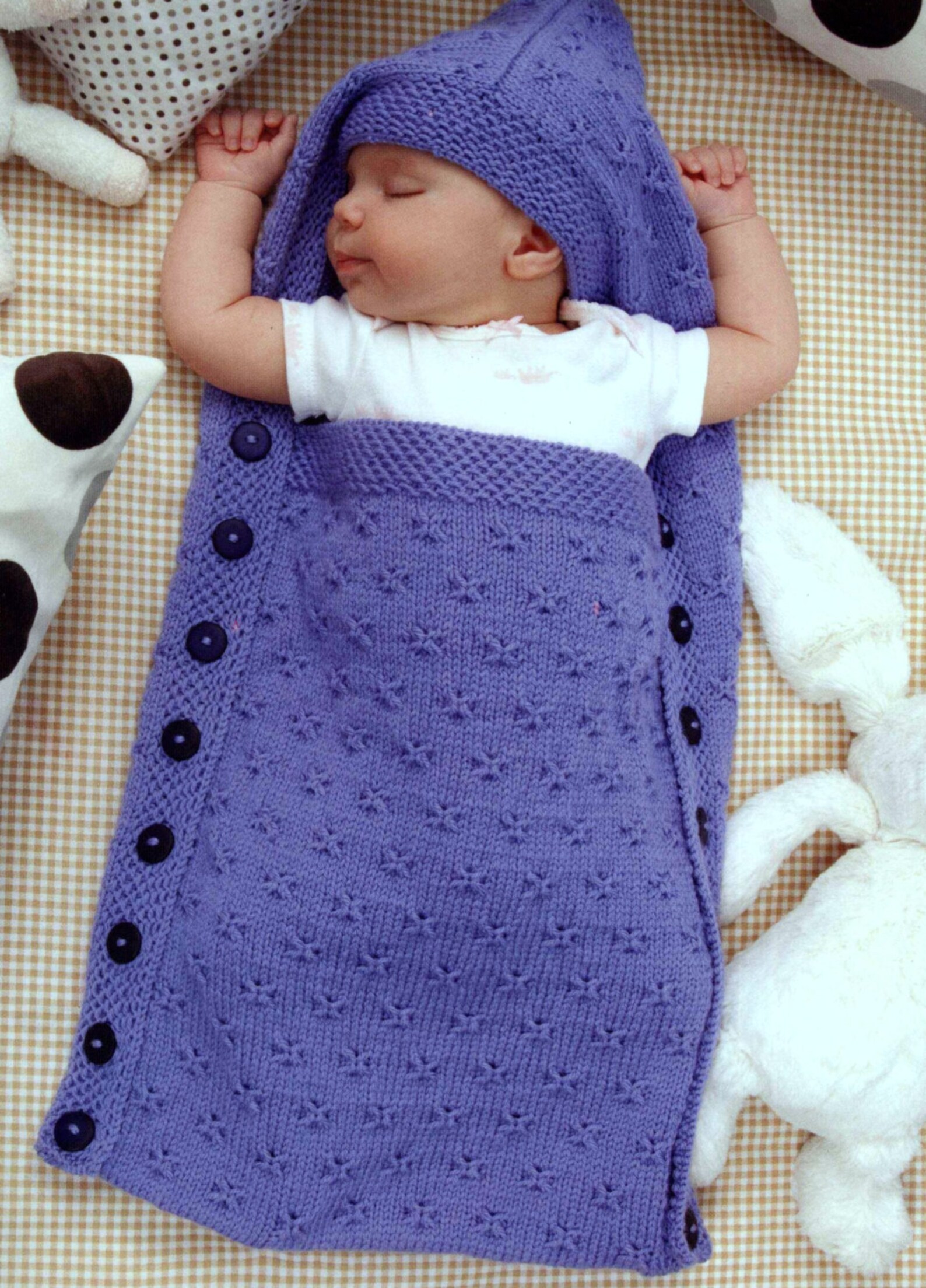 Knitting Pattern Baby Sleeping Bag Cocoon Sleep Sack Papoose Etsy