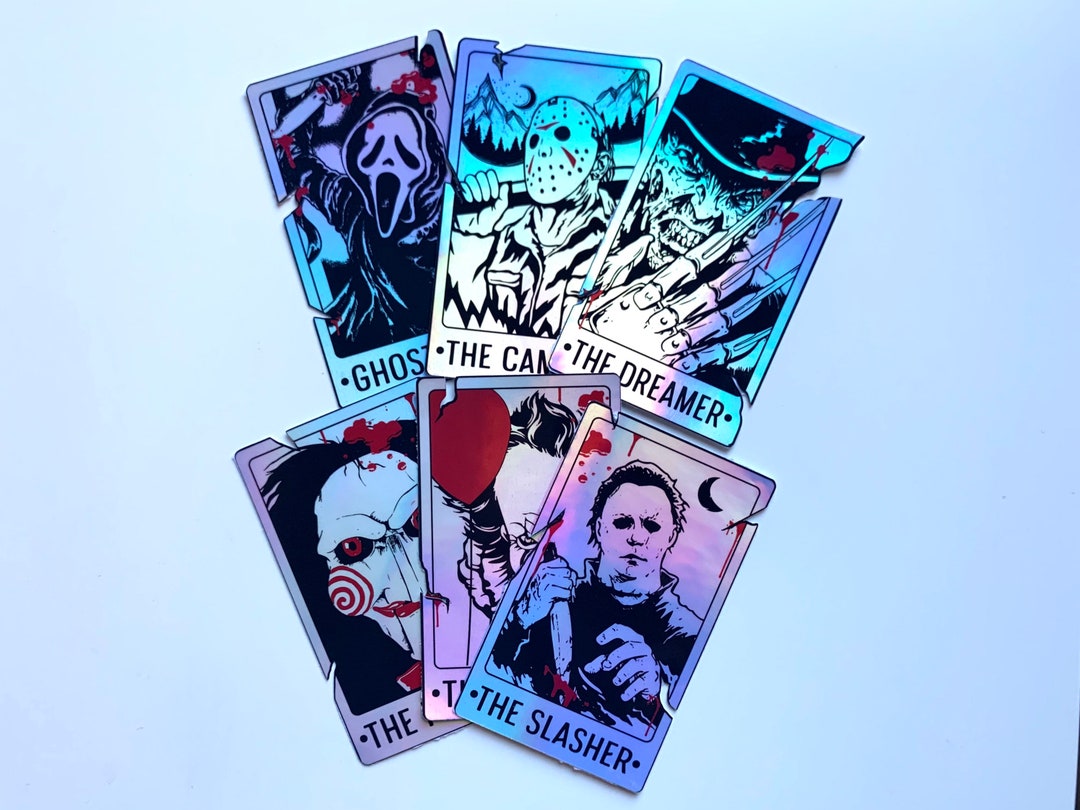 Halloween Horror Villain Tarot Card Stickers Waterproof Halloween