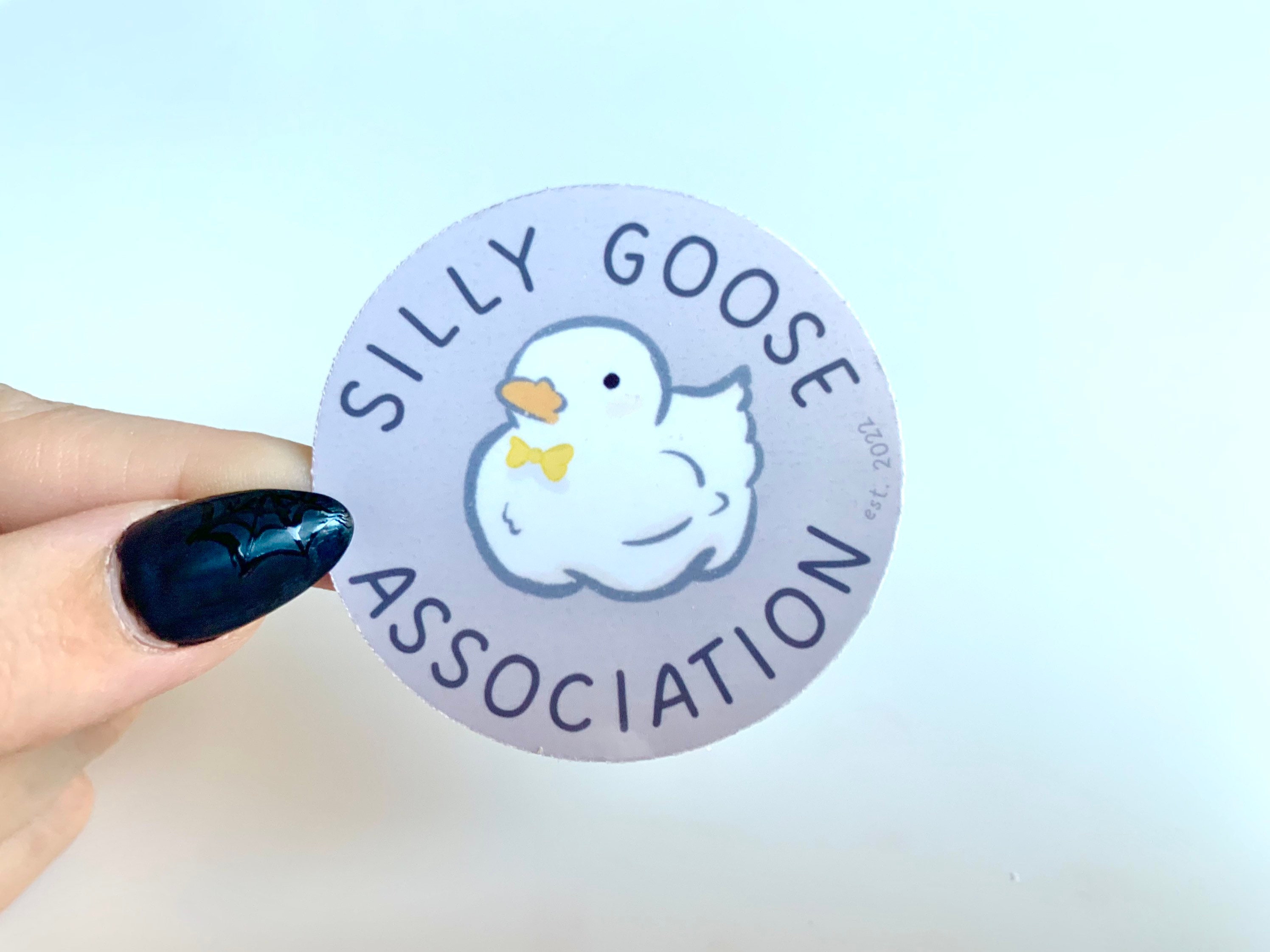 Silly Goose, Funny Stickers, Hello I'm A Silly Goose, Laptop Stickers 