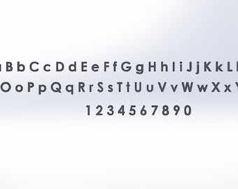 dxf and svg Alphabet and Number Files Gothic