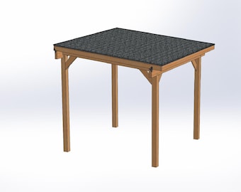 10' x 10' Lean-To Pavilion Building Plans