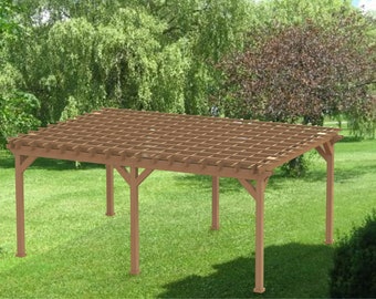 Garden Pergola Building Plans - 20 x 28