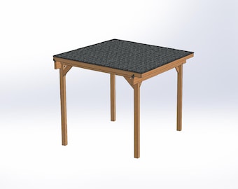 14' x 10' Lean-To Pavilion Building Plans