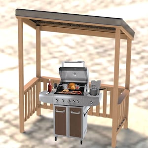 Grill Shelter Building Plans 4&#39;x8&#39;