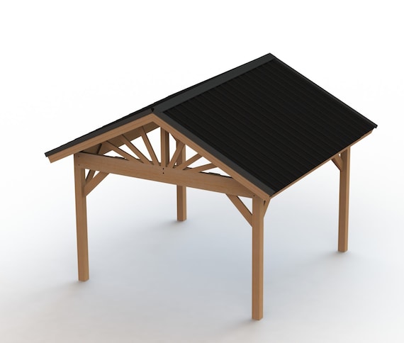 Gable Metal Roof Gazebo Building Plans 