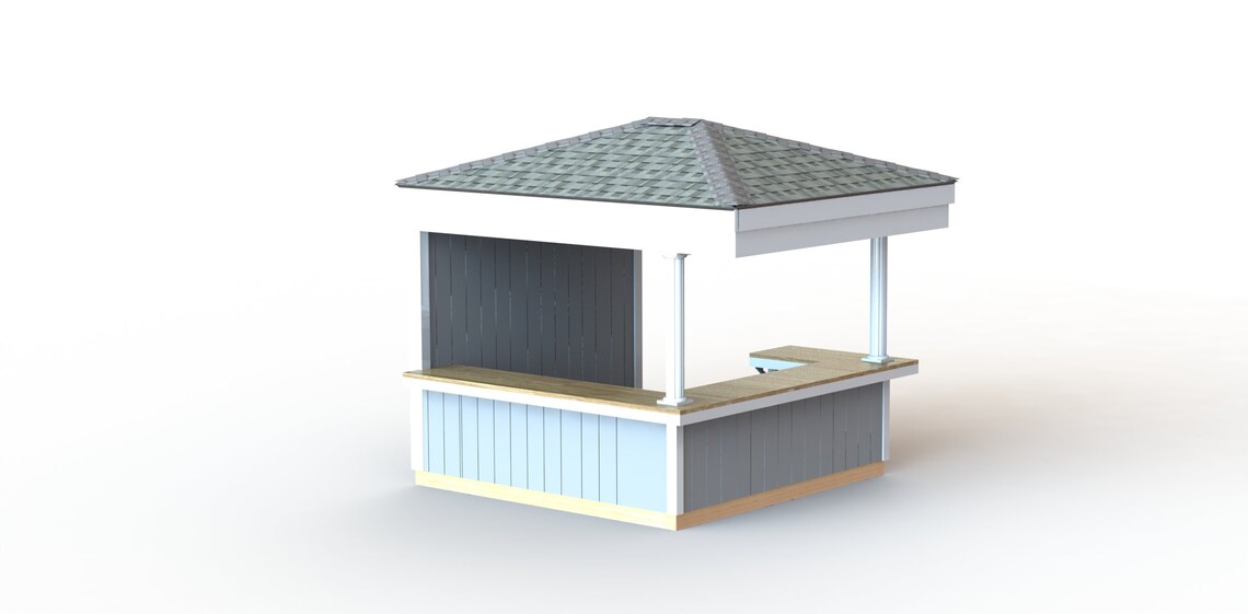 10' X 10' Covered Outdoor Bar Building Plans Etsy UK