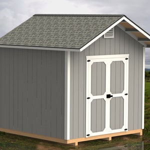 10&#39; x 10&#39; Garden Shed 020 Building Plans - Digital Download
