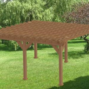 Garden Pergola Building Plans - 20 x 20