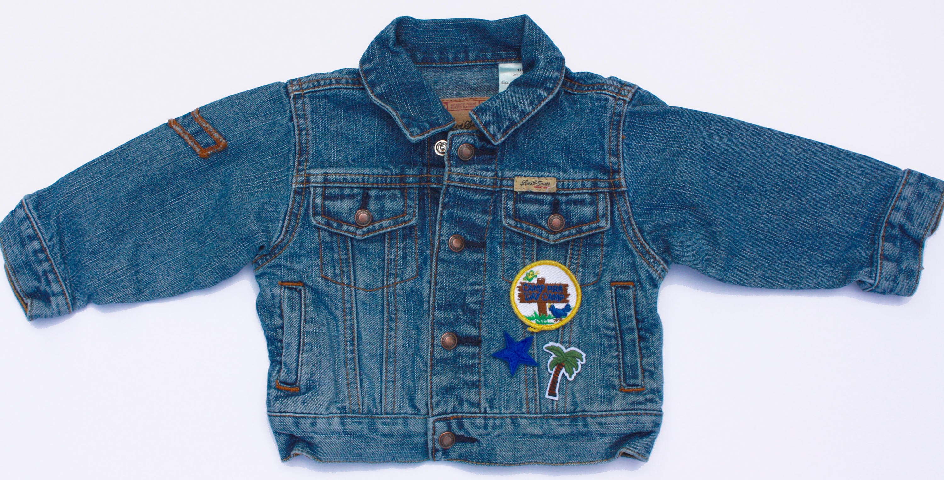 Vintage Kids / Baby Levis Chaqueta de mezclilla con Love Etsy