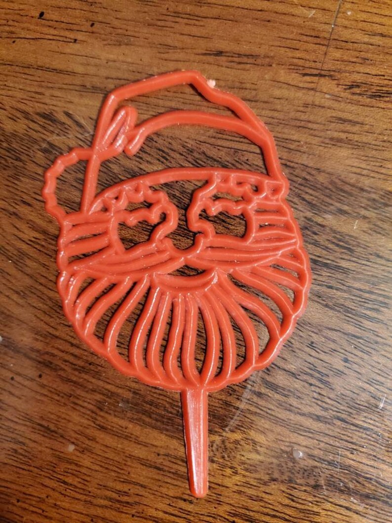 Vintage Christmas Cupcake Toppers & Plastic Ornament Hooks Hong Kong Etsy