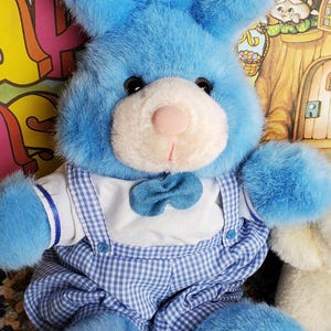 vintage Billy blue bunny by Russ Berrie & Co Collectible stuffed animal