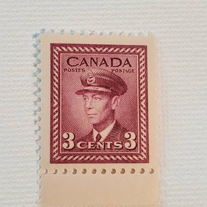3c Rose Violet KG VI Canada Stamp