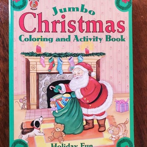 1997 Jumbo Christmas Coloring & Activity Book Holiday Fun Fisher Price