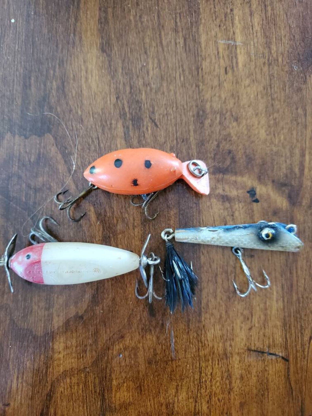 3 Vintage Fishing Lures - Etsy