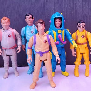 1989/1990 Ghost Busters Action Figures Set Kenner 5 pieces