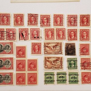 40 Canada Stamps 1930&#39;s Lot