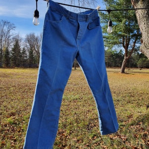 Vintage Grandpa Wrangler Blue Jeans 36x29