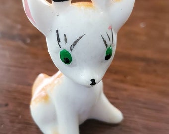 Small early Plastic Fawn Figurine Animal MCM