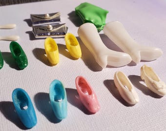Vintage Topper Dawn Doll Shoes & Accessories Bundle