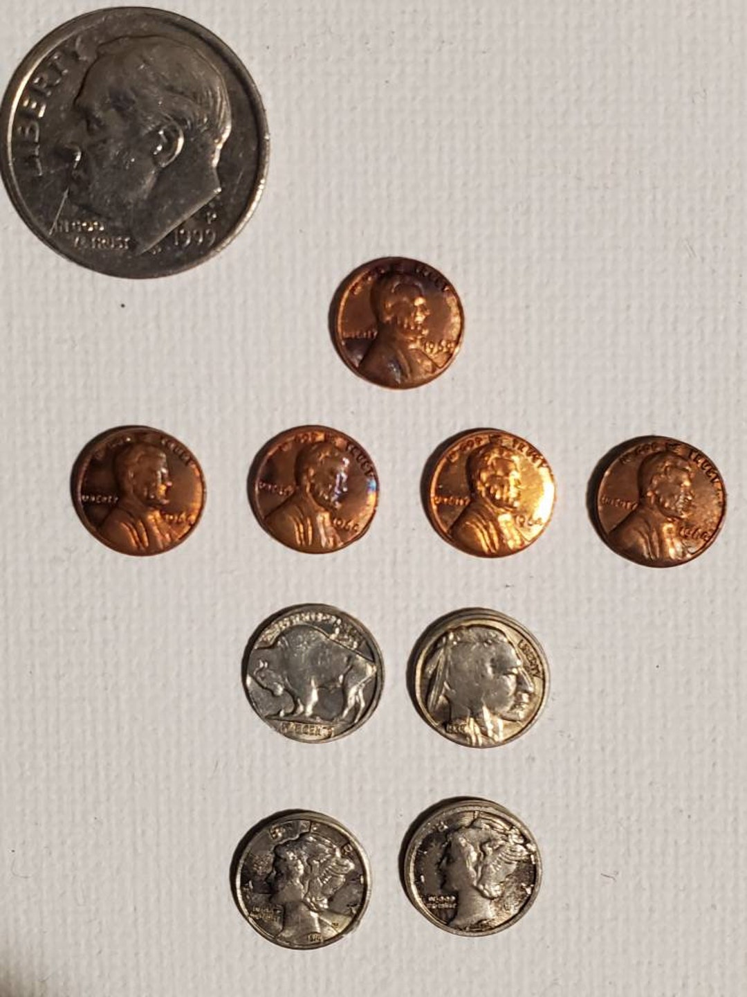 9 Vtg Miniature US Coins Replicas Novelty Inflation Coins Etsy