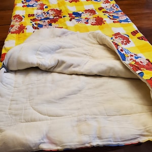 1970s Raggedy Ann & Andy Standard-sized Thick Sleeping Bag - Etsy