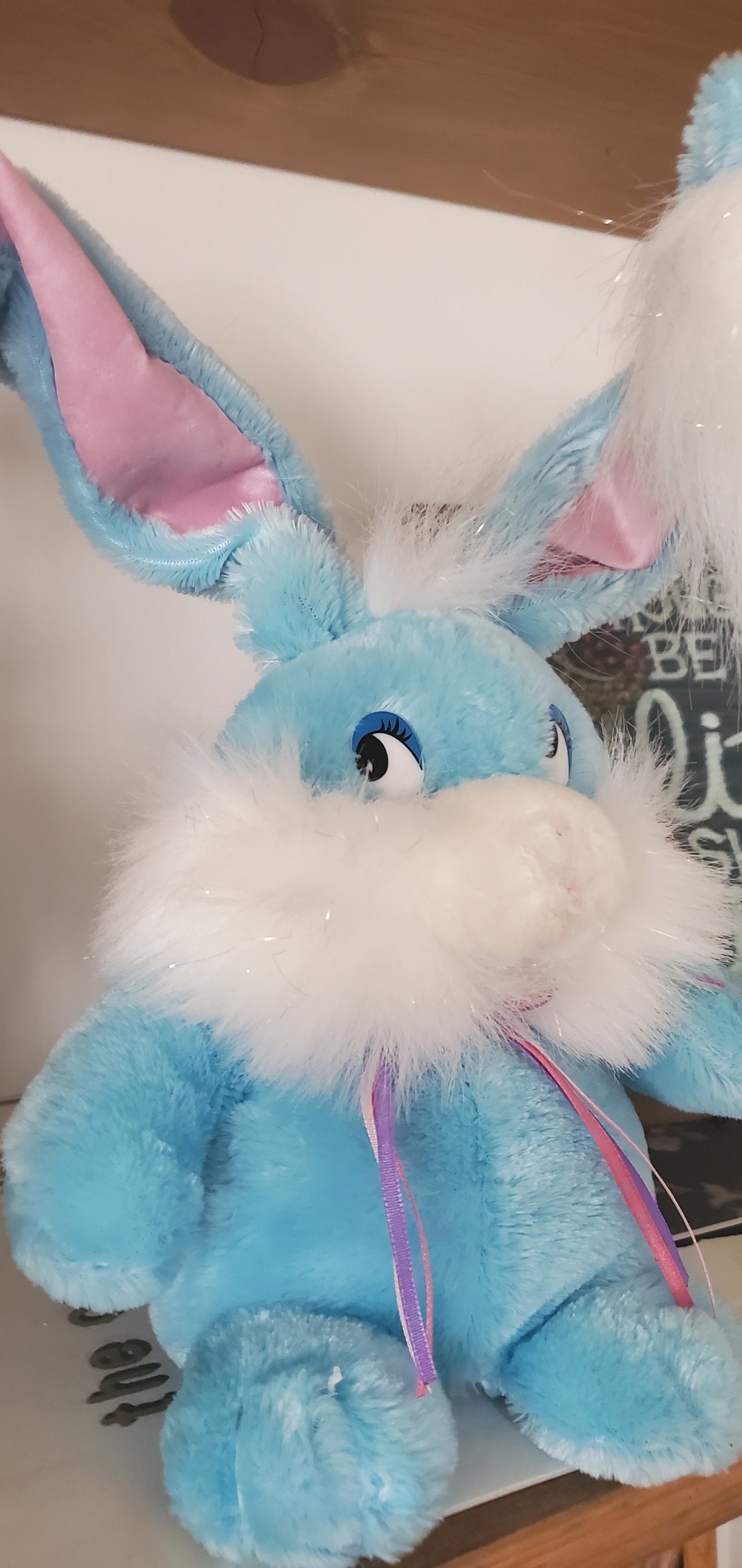Vintage 1990's Dan Dee Animated Plush Brown Easter Bunny