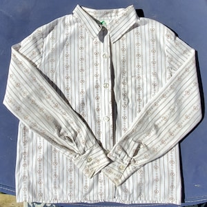 1986 Brownies Girl Scouts Long Sleeve Uniform Shirt
