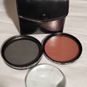 Crystal-Optics 55mm Filters Prism & Japan Case Vintage