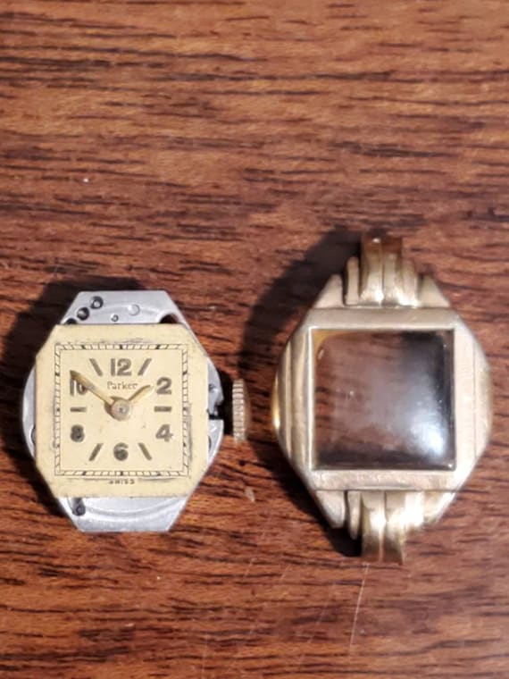 Antique Parker Wind up Ladies Wrist Watch Face for Repair Etsy