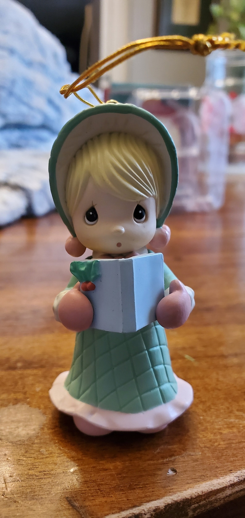1995 Precious Moments Girl Caroler Holiday Ornament - Etsy