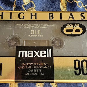 Vintage Maxell XL II 90 High Bias Audio Recording Cassette - New in packaging