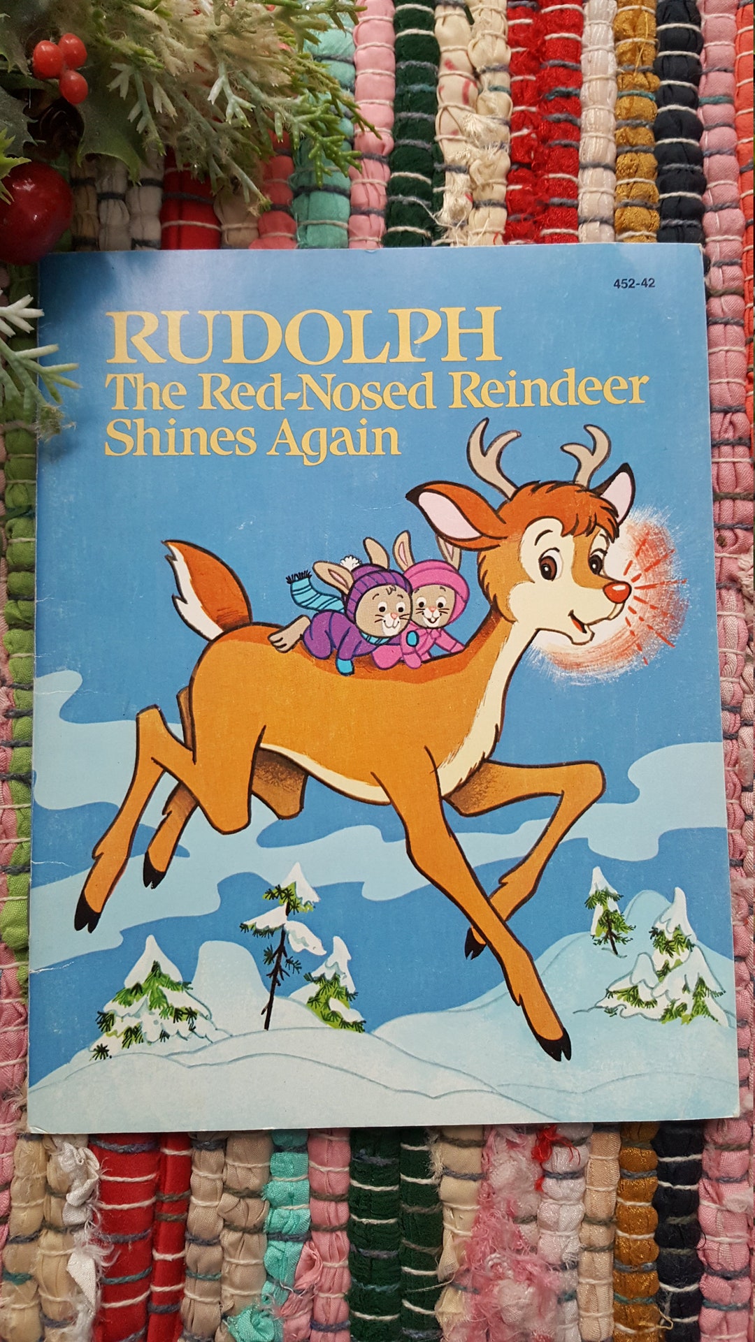 1982 Rudolph the Red-nosed Reindeer Shines Again Paperback A Little ...