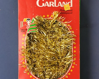 Vintage Decor Noel Tinsel Garland in Box 25 feet Christmas Decor