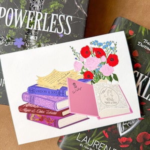 Powerless Book Stack || 5x7" Print