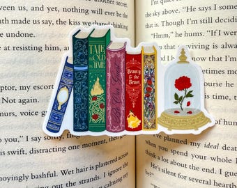 Beauty and the Beast Book Stack || Vinyl Sticker || Choose your design!