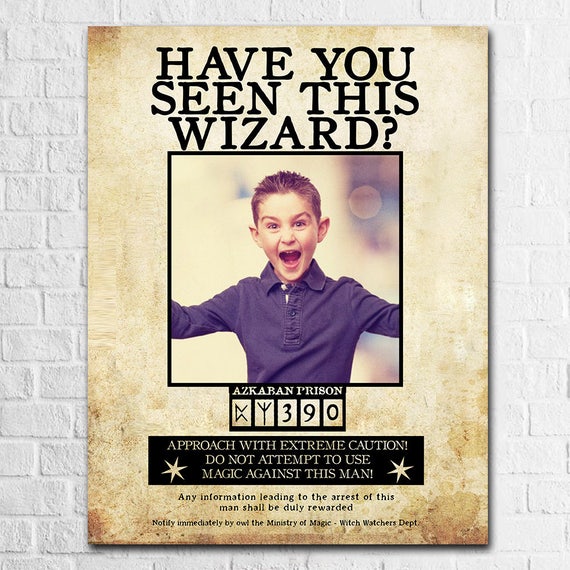 Harry Potter Photo Template Harry Potter Wanted Poster Harry