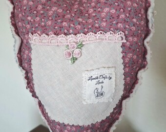 Heart~ Scrappy Style~ Small Hanging Heart Decor ~ Special Pocket  and FREE Shipping