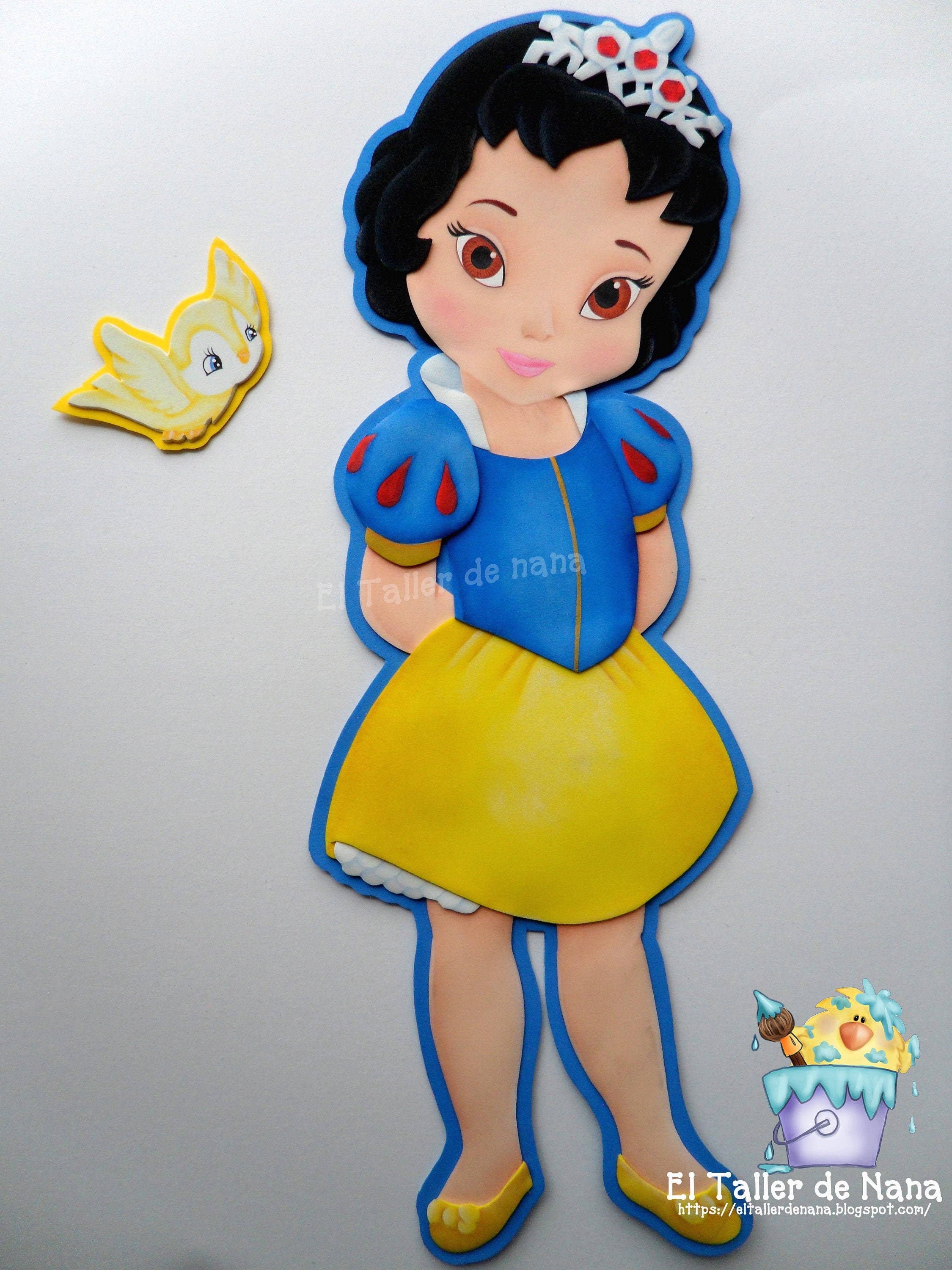 Princesa Blancanieves 50 Cms Foamy Pattern Etsy