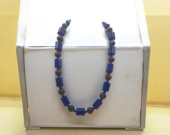 Colar Jasper para mulheres - Colar de pedras preciosas - Colar único - Colar extravagante - Colar multicolorido para ela - Presente para ela