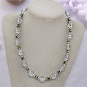 One Of A Kind Necklace - Clear Necklace - Statement Necklace - Acrylic Necklace - Bride&#39;s Necklace - Mother&#39;s Day Gift - Beaded Necklace