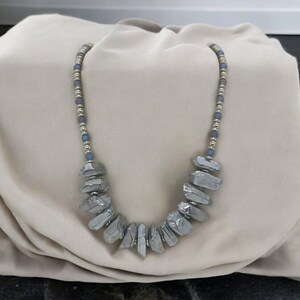 Silver Quartz Necklace - Quartz Necklace - One Of A Kind Necklace - Statement Necklace For Her - Wedding Necklace - Bridesmaid Necklace