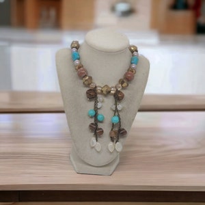 Buddha Necklace - Multicolored Necklace For Her - Turquoise Necklace - Stone Necklace - Gemstone Necklace - One Of A Kind Necklace - Gift